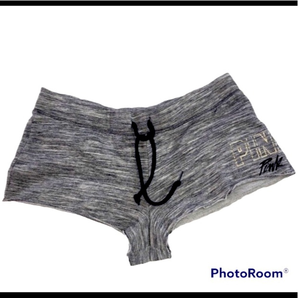 ❌SOLD Pink Victoria’s Secret Shorts Logo Lounge Pajama Gray White Large
